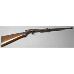  Vintage Lincoln Jefferies type under lever .177cal, air rifle, walnut stock with chequer grips, No.L16233A   