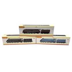 Hornby '00' gauge - LMS Streamlined Princess Coronation Class 4-6-2 locomotive 'Duchess of Hamilton' no. 6229, Class A4 4-6-2 locomotive 'Sir Charles Newton' no. 4901 and Class A4 4-6-2 locomotive 'Mallard' no. 4468, all DCC ready (3)