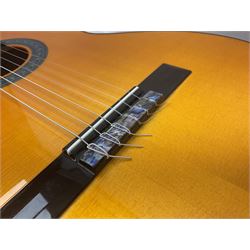 2019 A. Burguet Valencia hand made Flamenco guitar model IF-001 with spruce top and cypress wood back and sides; bears maker's label, L98cm; in original Burguet fitted hard carrying case