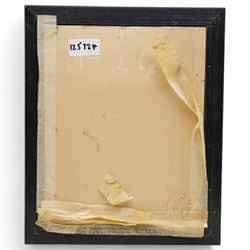 Victor Jean Nicolle (French 1754-1826): Italianate Capriccio View through a Classical Arch, sepia watercolour attributed on the mount 9cm x 6cm