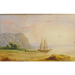  'Seascape', watercolour signed by Anthony Vandyke Copley Fielding (British 1787 - 1855) 12cm x 19cm  