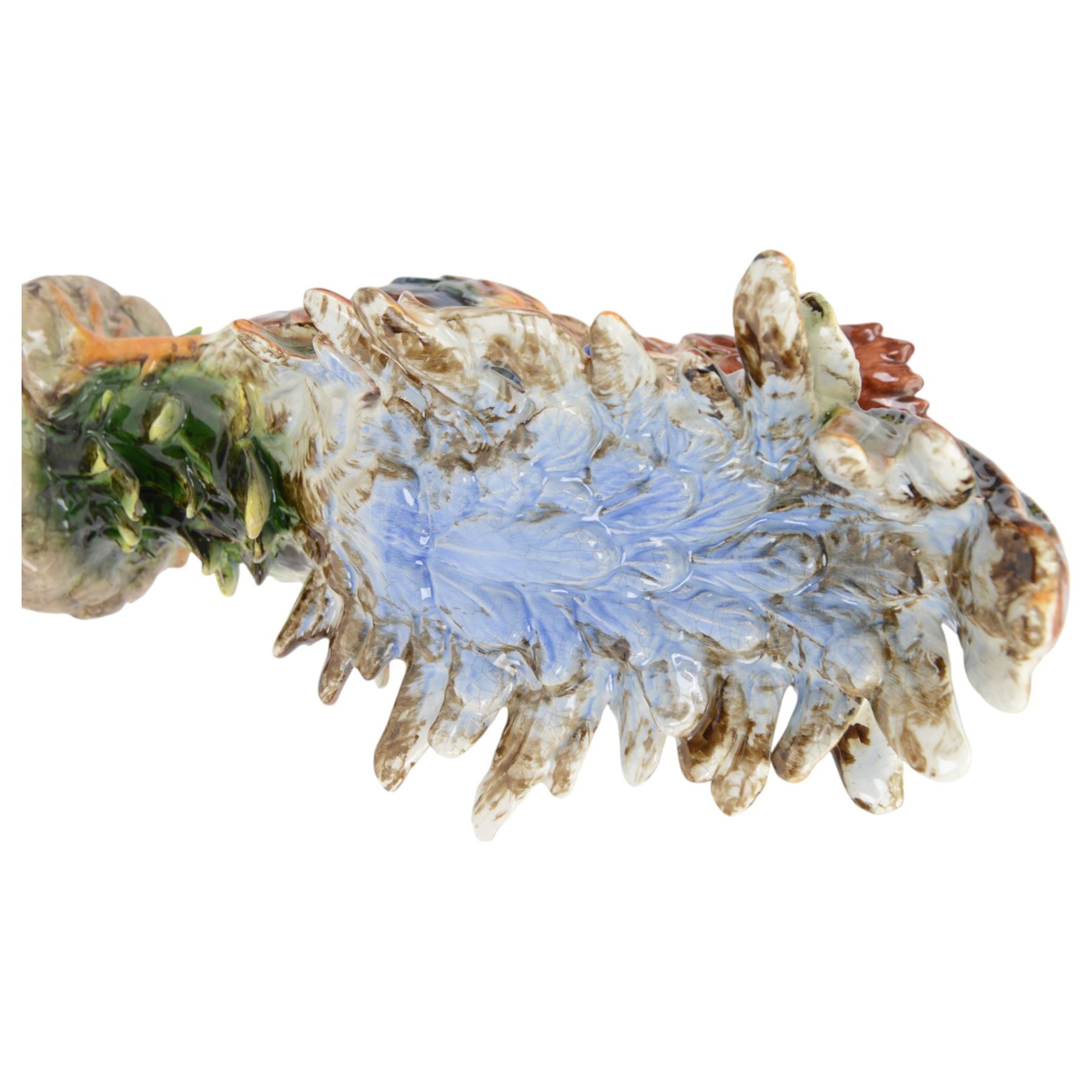 Italian ceramic figure modelled as cockerel, H60cm