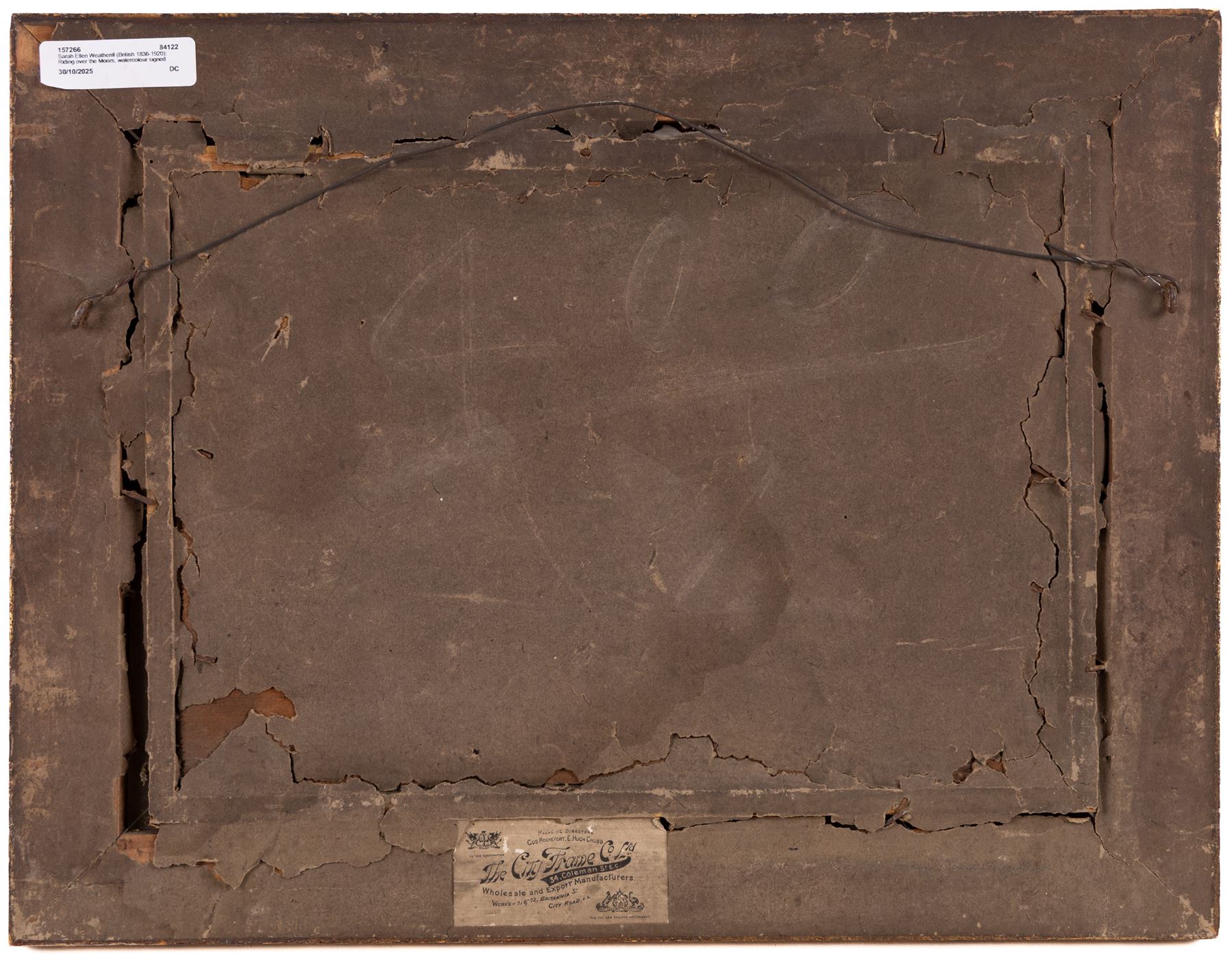 Sarah Ellen Weatherill (British 1836-1920): Riding over the Moors, watercolour signed 21cm x 30cm 