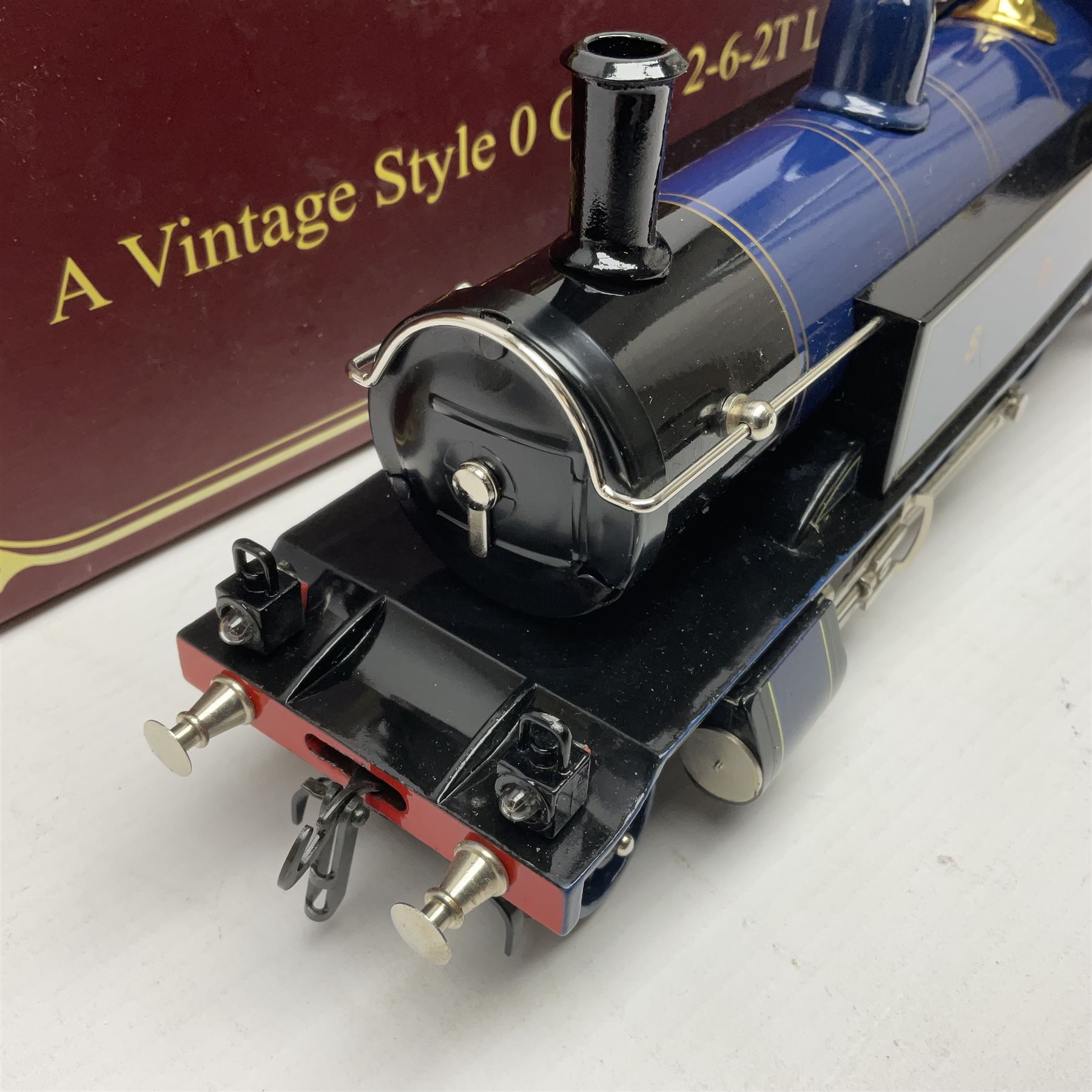 Darstaed '0' gauge - SDJR 2-6-2 tank locomotive No.26 in blue/black; boxed with original packaging and invoice dated 04/02/2017.