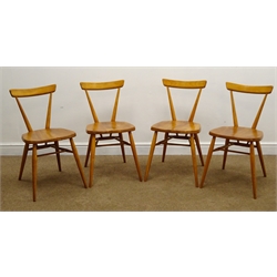  Set four Ercol style kitchen chairs, W40cm  