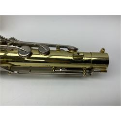 Yamaha YTS-23 tenor saxophone, serial no.021481; in fitted case with crook and accessories.