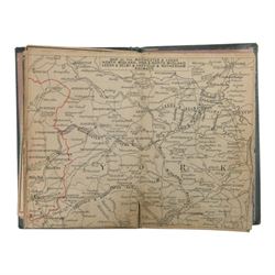 Bradshaw's Northern Railway Time Table issued 19th October 1839, the first of Bradshaw's Railway Time Tables, the green cloth cover with gilt lettering to front, the interior with railway maps of Lancashire, Manchester and Liverpool and details of rail fares