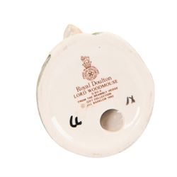 Twelve Royal Doulton Bramley Hedge figures, including Wilfred Entertains DBH23, Mrs Toadflax DBH11, Conker DBH21, Poppy Eyebright DBH1, Flax Weaver DBH20