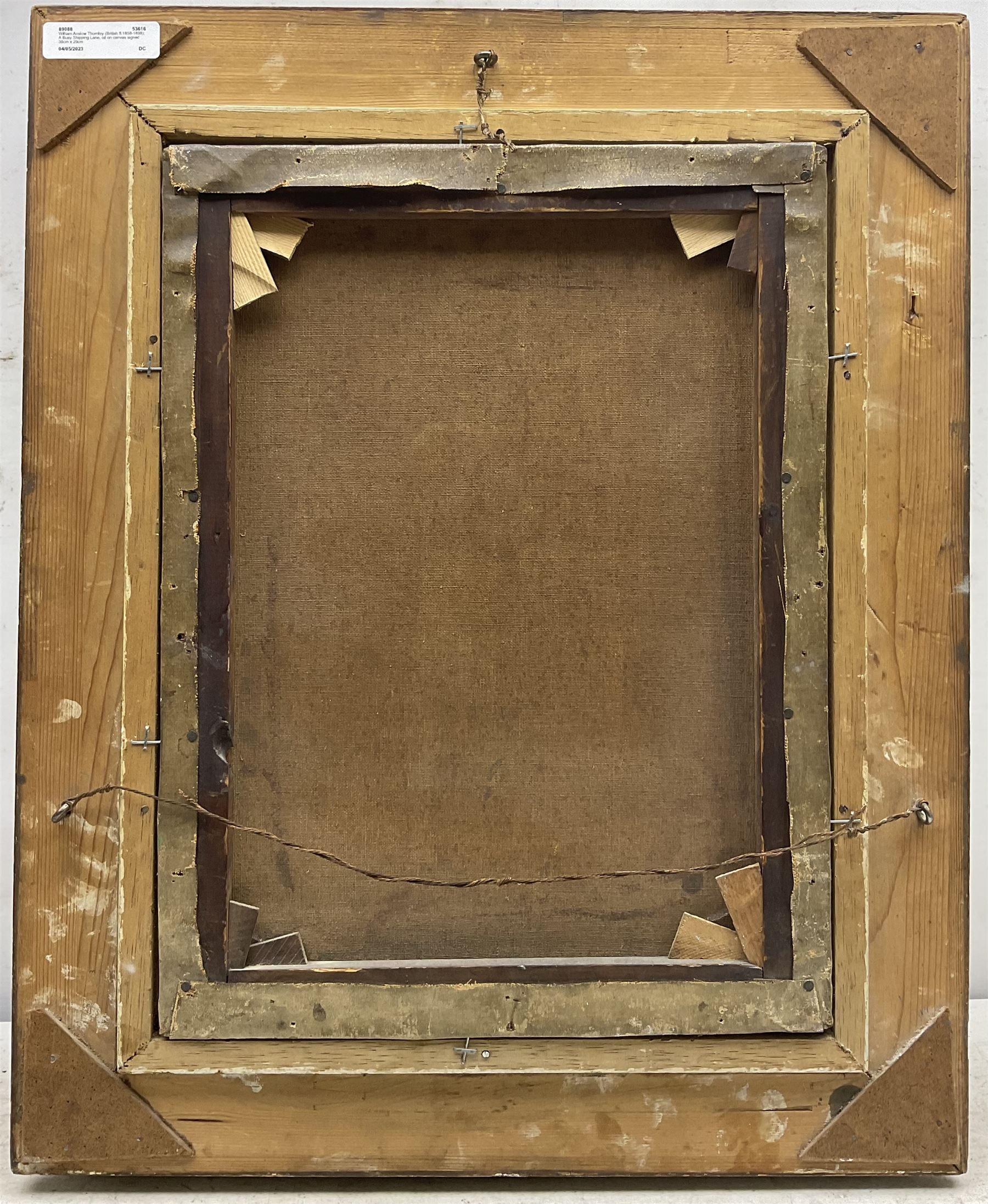 William Anslow Thornley (British fl.1858-1898): A Busy Shipping Lane, oil on canvas signed 39cm x 29cm