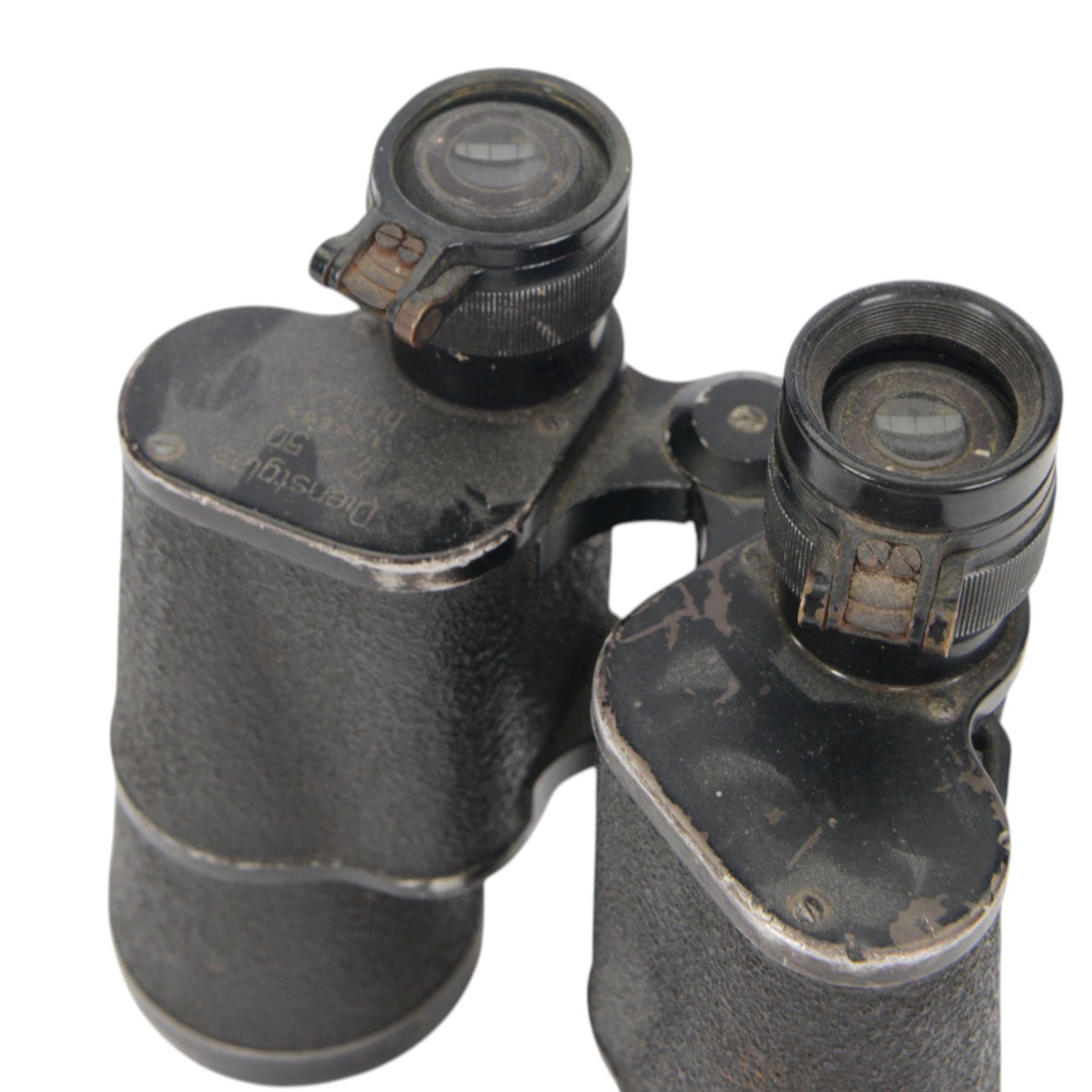 Pair of WWII BMK military binoculars, Dienstglas 7x50, serial number 152655