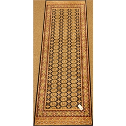  Persian Bokhara design runner rug/wall hanging, 214cm x 71cm  