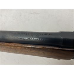 FIREARMS CERTIFICATE REQUIRED - BSA .22 LR rifle with Martini take-down action, 63.5cm(25