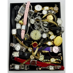  Collection of pocket, wrist and ring watches Collection of pocket, wrist and ring watches  