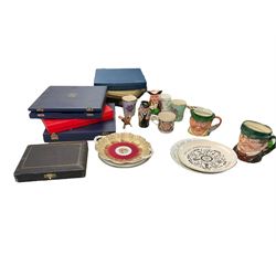 Six collectors plates for Mulberry Hall, to include Spode Westminster Abbey Plate, Selby A...