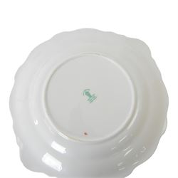 Royal Crown Derby Derby Posies tea service for ten, comprising teacups and saucers, dessert plates, two milk jugs, open sucrier cake plate and sandwich plate 