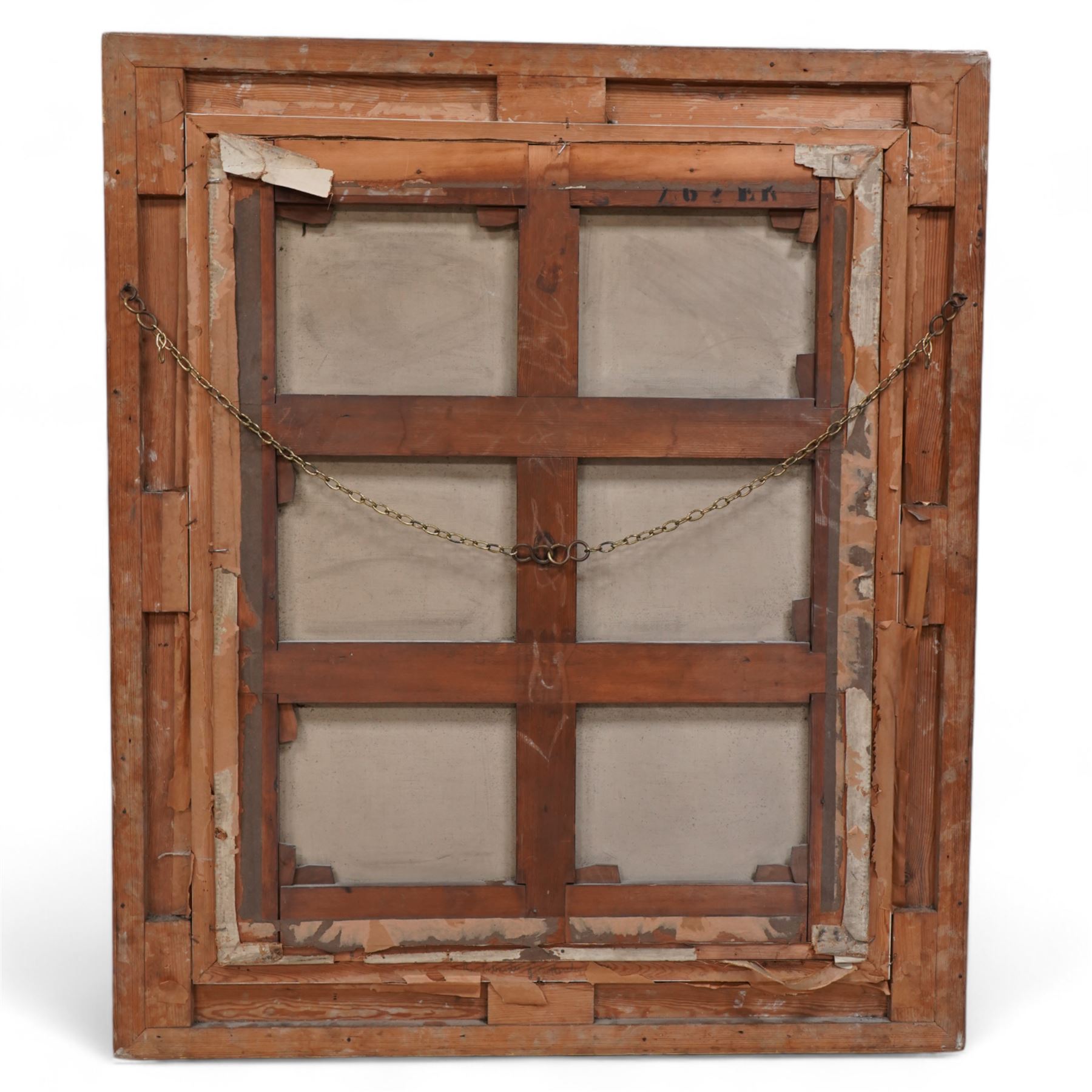 John Calcott Horsley RA (British 1817-1903): 'The Intruder', oil on canvas signed and indistinctly dated 92cm x 74cm in fine swept gilt frame 118cm x 102cm overall
Notes: Horsley captures a light-hearted yet evocative domestic scene, showcasing his keen eye for detail and narrative. The painting depicts two young women in a state of startled dismay as they react to the presence of an unexpected 'intruder' — a cockroach on the dressing table. The exaggerated expressions of alarm, juxtaposed with the inconspicuousness of the insect, humorously amplify the sense of dread;  demonstrating Horsley’s skill in blending genre painting with social commentary. The work’s charm lies in its gentle satire of the Victorian's heightened sensitivities to cleanliness, propriety, and the domestic sphere.
