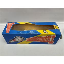 Three Pelham puppets - 'Brains' from Thunderbirds in blue/yellow box; Witch in yellow window box; and Macboozle in brown box (3)