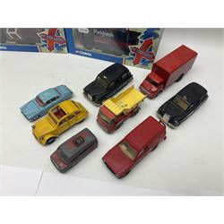 Corgi - approximately forty die-cast models of various scales to include ‘On the Move’ CC11406 and CC11407, both boxed; Renault 16, Ford Consul Classic, Vanwall Racing Car etc 