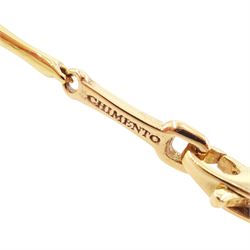 Chimento 18ct rose gold Bamboo necklace, hallmarked