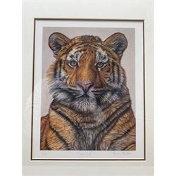 John Gledhill (British Contemporary): 'King Billy' - King William III Statue Hull, limited edition print signed and numbered 3/95 in pencil 20cm x 23cm; Hannah Charlton (British Contemporary): 'Tiger King', limited edition print signed titled and numbered 1/150 in pencil 23cm x 30cm (2)