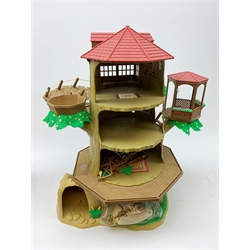 Sylvanian Families by Tomy - Old Oak Hollow Tree House with accessories, boxed Toy Shop with accessories and Canal Boat (3)