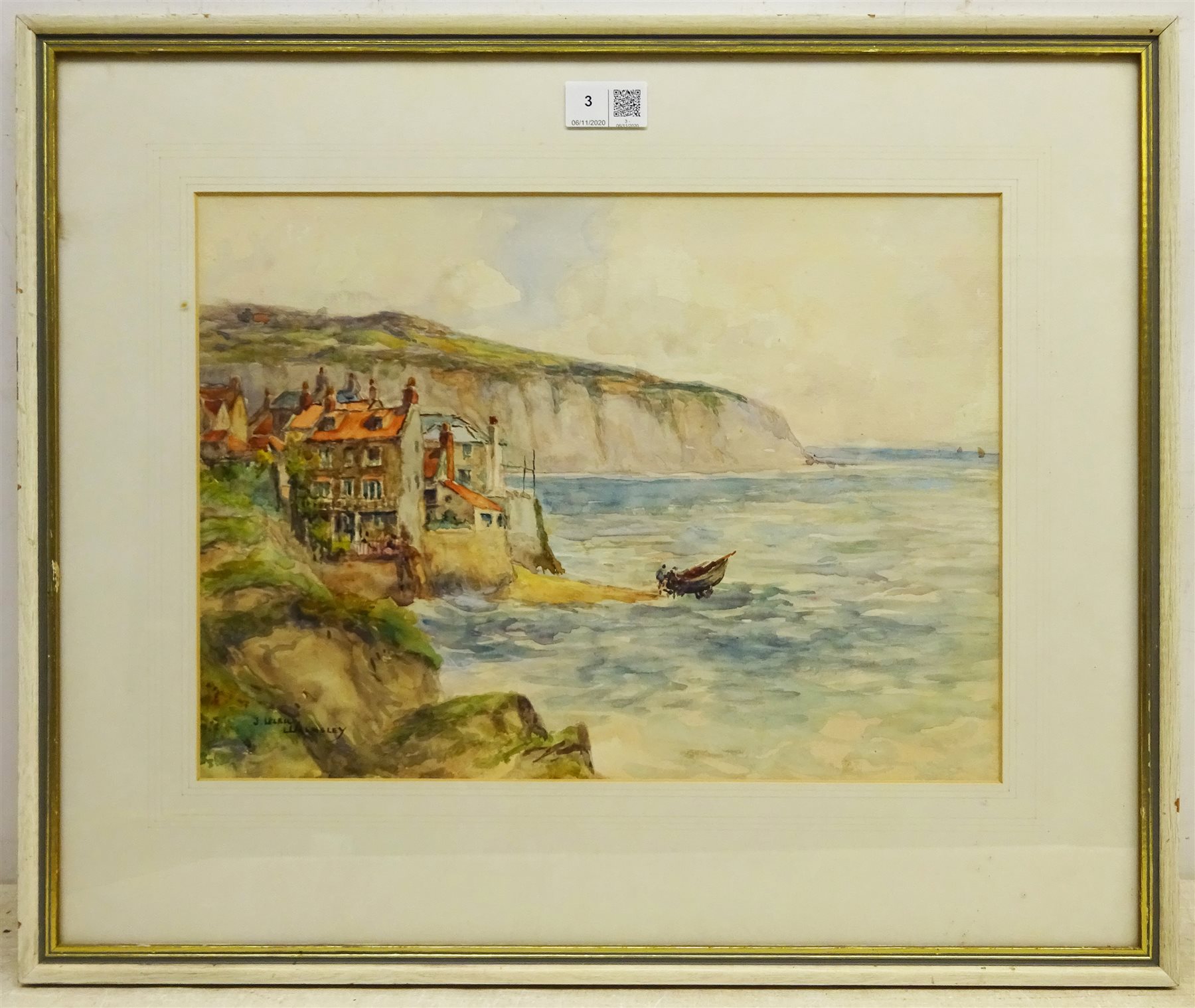 James Ulric Walmsley (British 1860-1954): Robin Hoods Bay, watercolour signed 28cm x 38cm  

