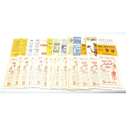  1950s York City Football programmes - t