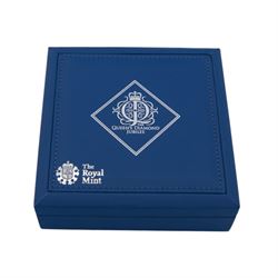 The Royal Mint United Kingdom 2012 'The Queen's Diamond Jubilee' five ounce fine silver proof ten pound coin, cased with certificate