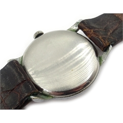  Cyma automatic wristwatch, on crocodile leather strap  