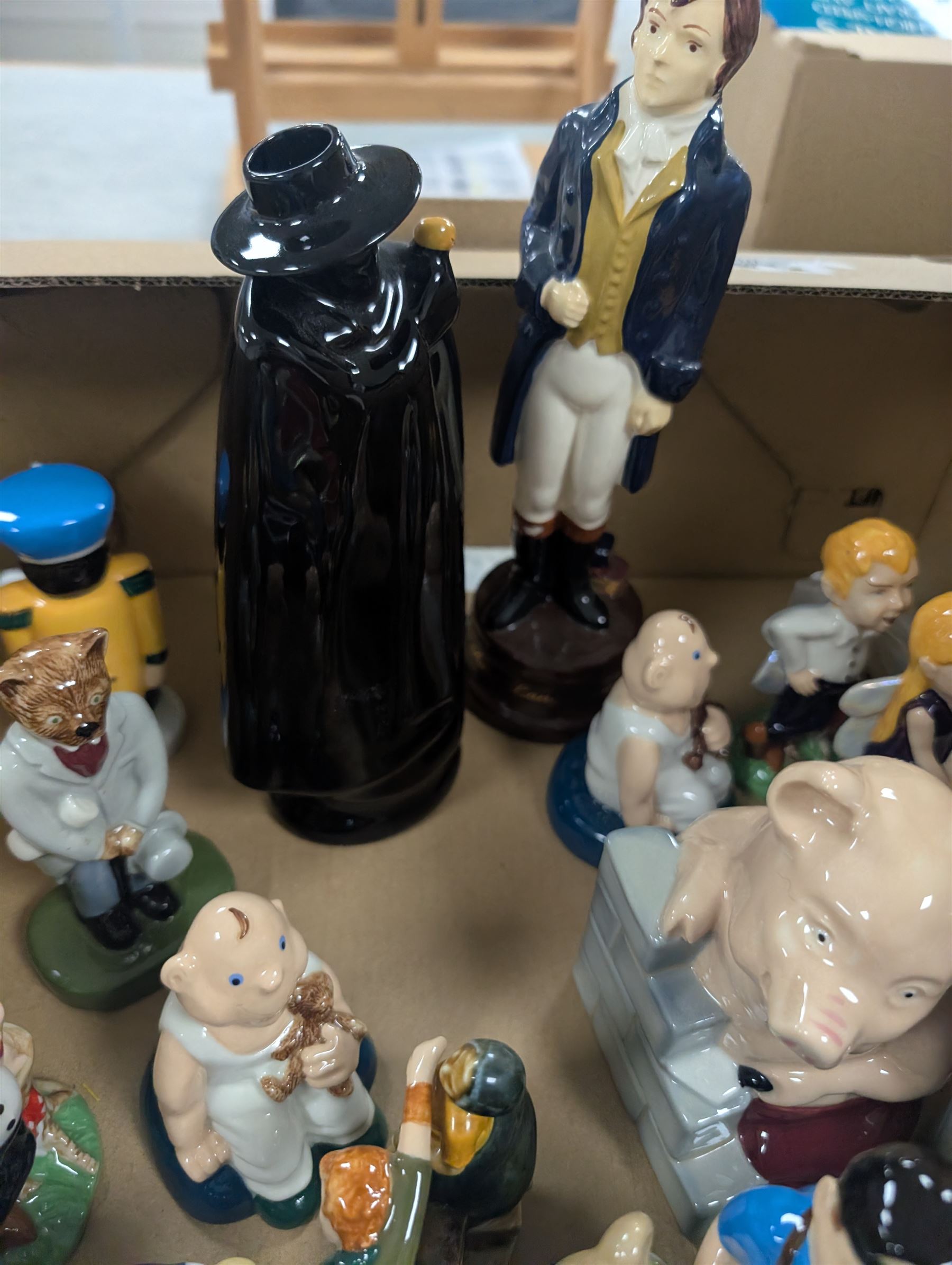 Wade figures, including Punch, RIP Judy, House of Brick, etc