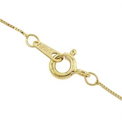 9ct gold cultured pearl and round brilliant cut diamond pendant necklace