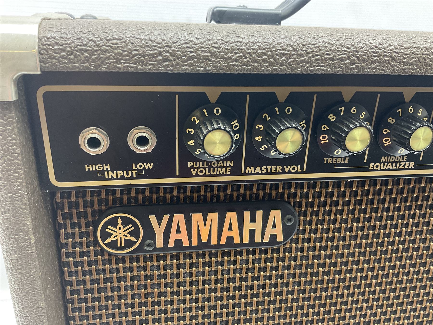 Yamaha JX30 guitar amplifier in brown case, serial no.14481; L47cm