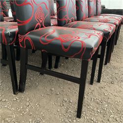 15 x high back faux leather dining chairs - THIS LOT IS TO BE COLLECTED BY APPOINTMENT FROM DUGGLEBY STORAGE, GREAT HILL, EASTFIELD, SCARBOROUGH, YO11 3TX