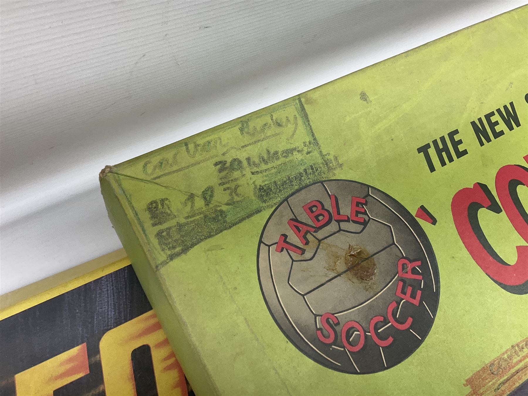 Subbuteo - three boxed sets comprising Football Express with two five-a-side teams and floodlighting; Continental with four teams and accessories; and International Edition Table Rugby with two teams; together with a Real Madrid 1974-75 League Champions pennant (4)