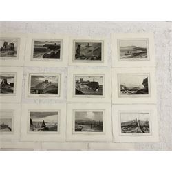 William Daniell RA (British 1769-1837): Scarborough, Whitby, Flamborough, Whitehaven, Tynemouth, Holy Island, Lancaster, et al., set of nineteen aquatints 23cm x 30 cm (19) (unframed)