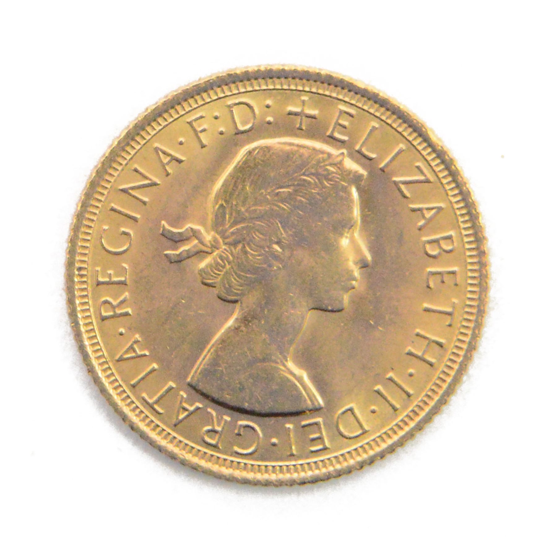 Queen Elizabeth II 1967 gold full sovereign coin