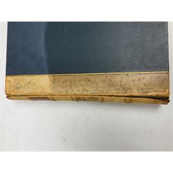The Library Shakspeare Illustrated by Sir John Gilbert, George Cruikshank and R. Dudley with laid-in colour plates, three volumes, uniformly bound in half leather with a.e.g.