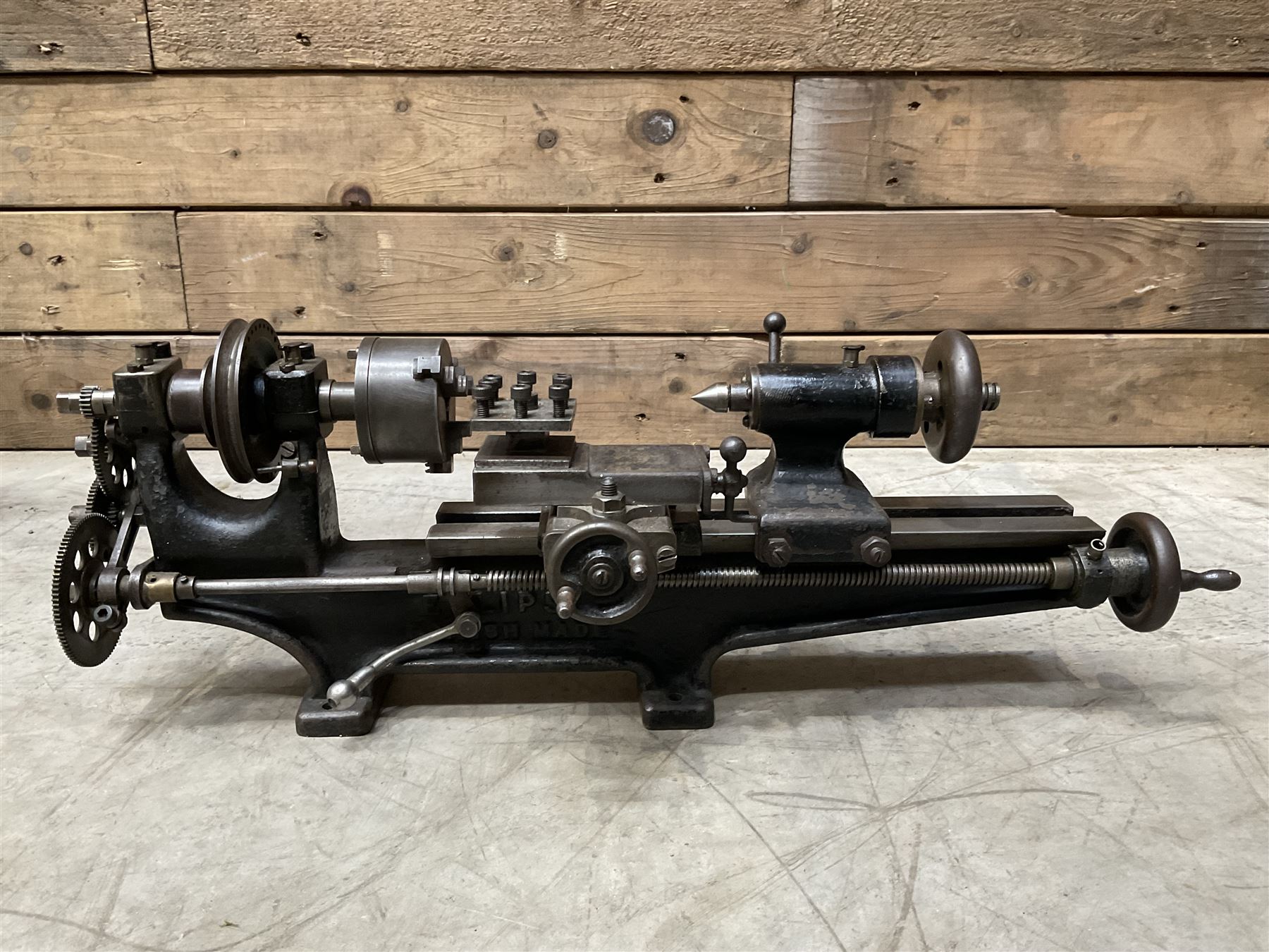 Eclipse mini precision lathe together with pillar drills and magnetic base