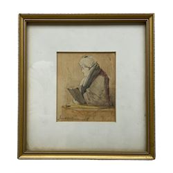 Edmond Xavier Kapp (British 1890-1978): ‘The Hon Mr Justice Avory’ ‘Sir Edward Marshall-Hall’ Judges, two lithographs one signed in pencil and dated 1925,  together with a similar watercolour max 28cm x 20cm (3)