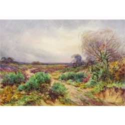  Heathland Landscape, watercolour signed by Henry J Stannard R.B.A (British 1844-1920) 22.5cm x 32.5cm  