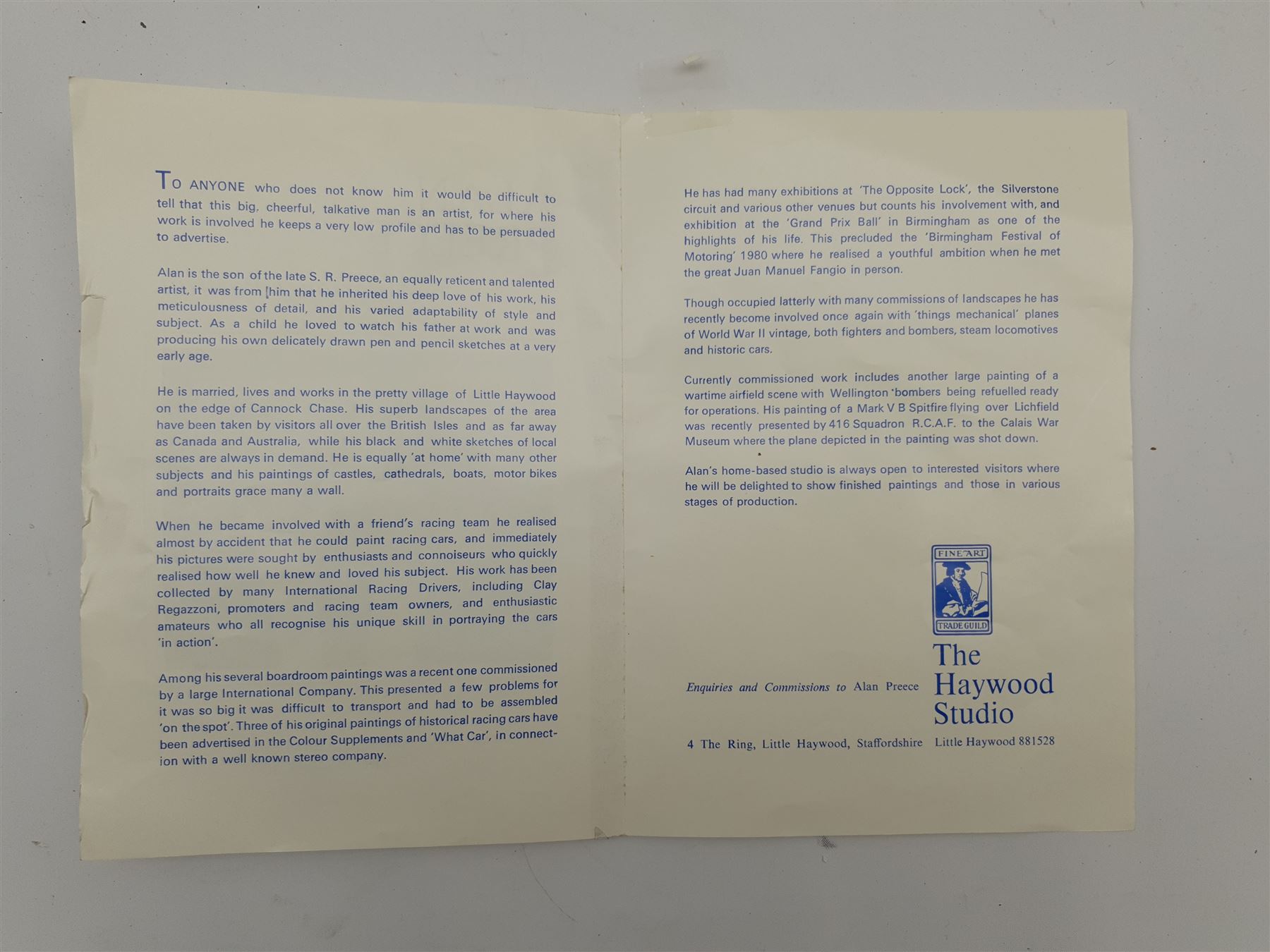 Alan Preece (British 20th century): River Landscape, oil on canvas signed 40cm x 50cm, together with two further continental oils 12cm x 17cm and 30cm x 40cm (3)