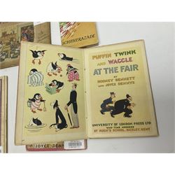 Joyce Dennys, Puffin Twink & Waggle 'at the seaside', 'at the fair' and 'at home', together with Susan Gladstone 'Bruno and His Friend Chimp' and L'Oiseau de Feu (Firebird) 'Scheherazade'
