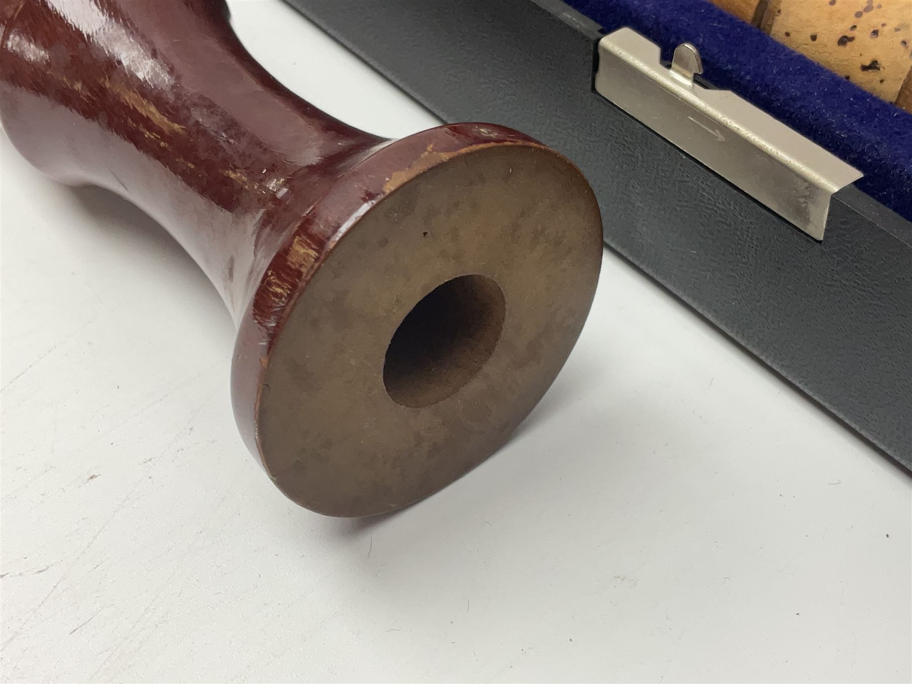 Three wooden recorders - 1970s Schotts 'Concert' three-piece tenor; 1990s Dolmetsch treble, cased; and 1980s Moech descant, cased (3)