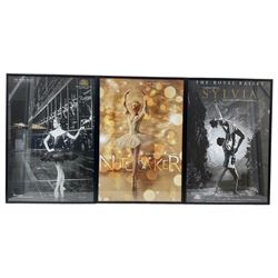 Three Royal Ballet at the Royal Opera House posters, all depicting Darcey Bussell, in the Nutcracker, Sylvia, and one other (3)