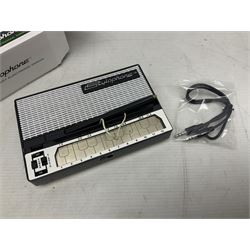 Bagpipes of Caledonia Piping Chanter Kit; Dubreq Stylophone - Pocket Electronic Organ; and Robert Frederick Harmonica; all boxed with instructions (3)