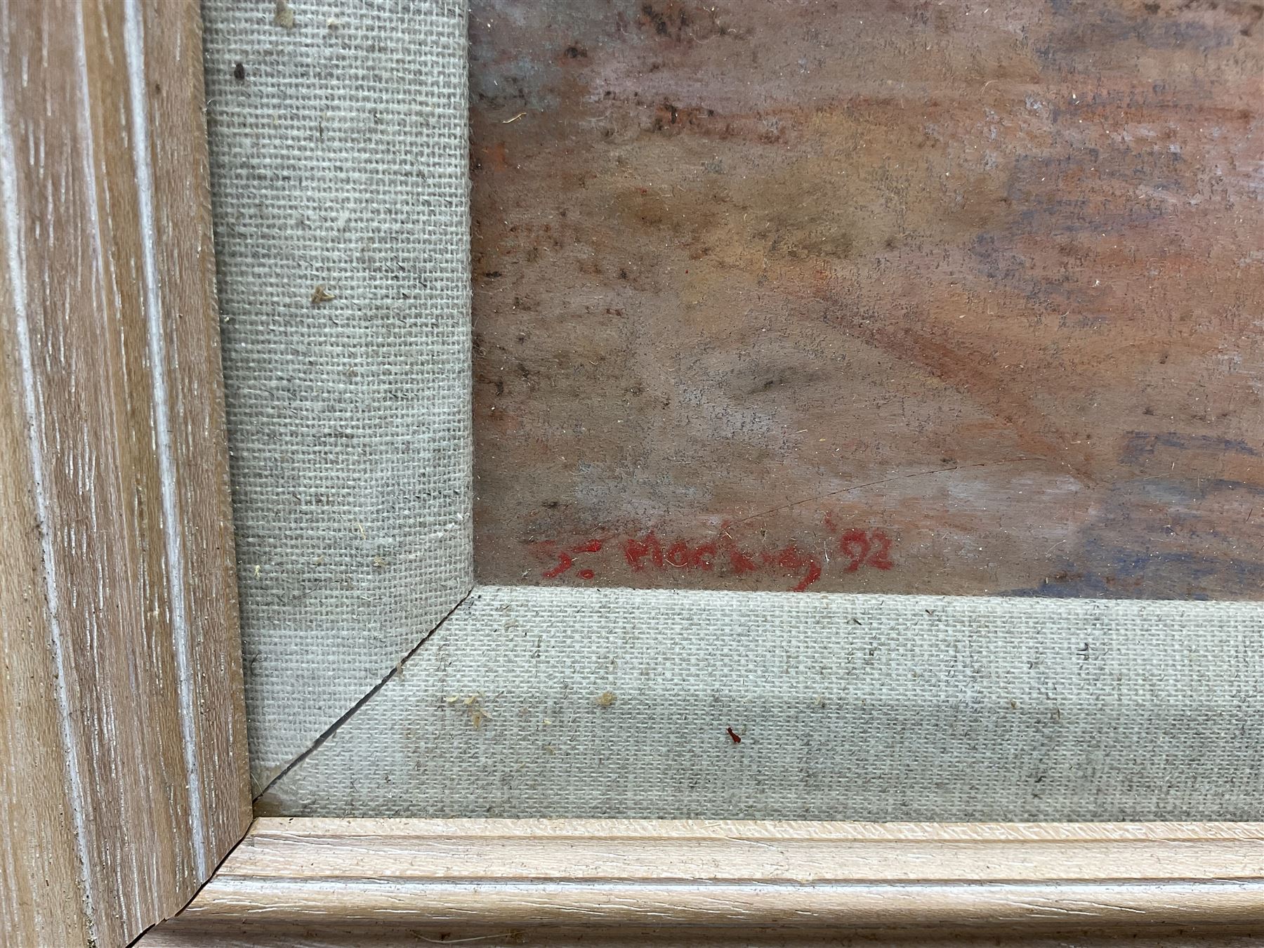 John Mackie (Scottish 1953-): 'Tuscany', pastel signed and dated '92, titled verso 30cm x 25cm