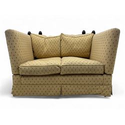 20th century Knole design two seat sofa,