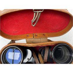 Nine cased pairs of binoculars, to include Embassy 8x40, Tasco 7x35, Zenith 10x50 Field. Opticron 10x50, Swift 8x40 Grand Prix Mk I, etc