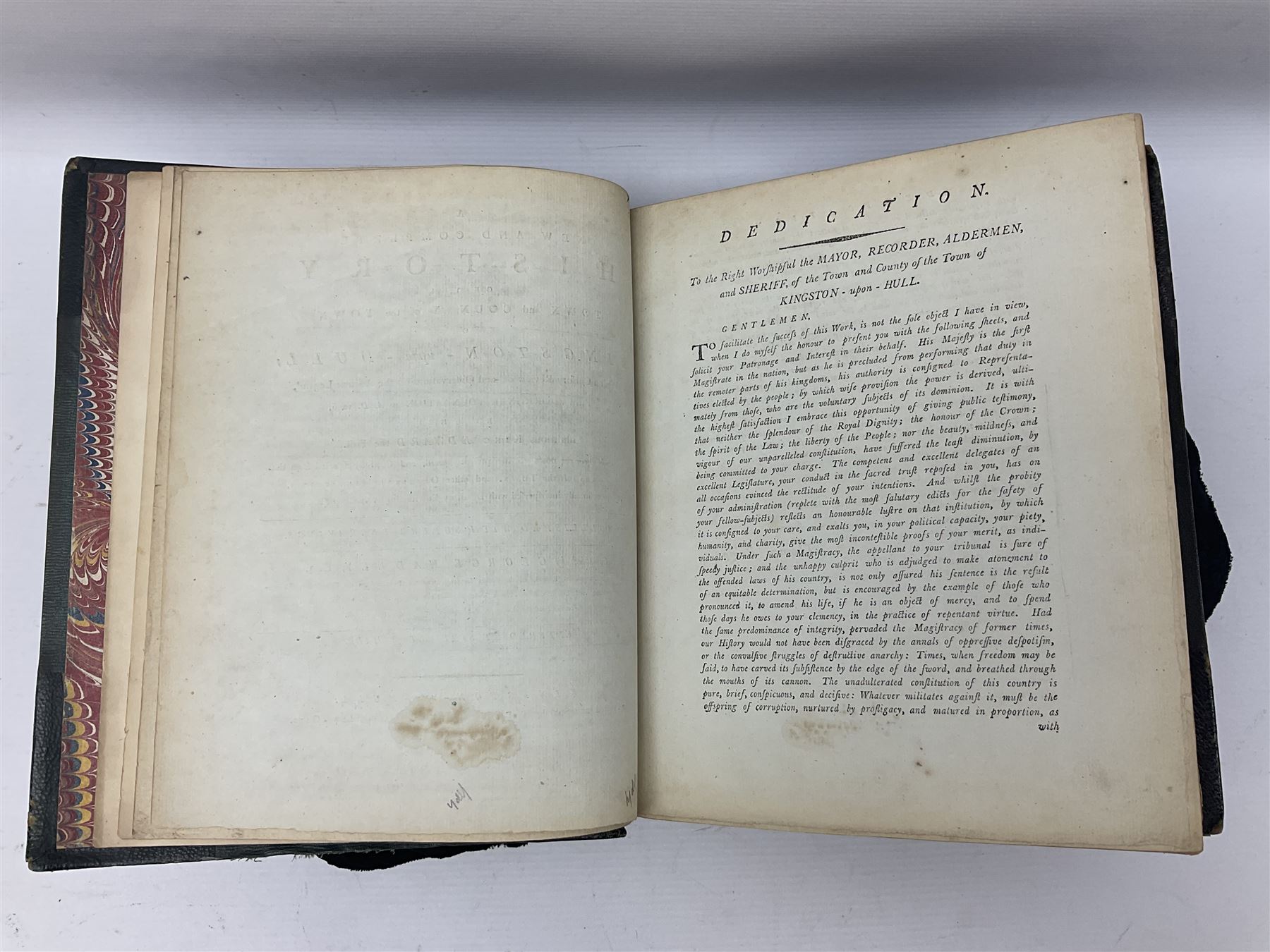 Hadley George, A New and Complete History of the Town and County of the Town of Kingston-upon-Hull; T. Briggs Hull 1788, frontispiece and other engraved plates