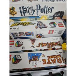 Lego, including partially built Lego Botanicals Orchid, minifigure torch light, five Lego Games including Harry Potter Hogwarts game, Lava Dragon, Pirate Plank, UFO Attack and Meteor Strike 